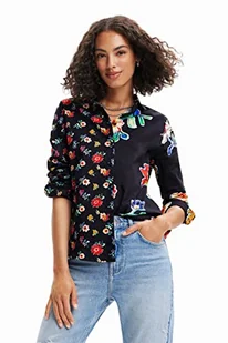 Desigual Damska koszulka, czarny, XL - Koszulki i topy damskie - miniaturka - grafika 1