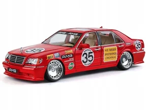 Model Mercedes W140 Stance - Red Pig - Efekty Świetlne i Dźwiękowe 1:24 - Samochody i pojazdy dla dzieci - miniaturka - grafika 1