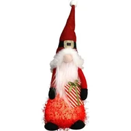 Ozdoby bożonarodzeniowe - CHRISTMAS DECORATION, FIGURKA DEKORACYJNA PLUSZOWA MIKOŁAJ LED WYS 51CM - miniaturka - grafika 1