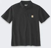 Koszulki męskie - Koszulka Carhartt Loose Polo Black - miniaturka - grafika 1