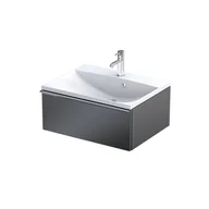 Szafki łazienkowe - Szafka łazienkowa pod umywalkę Oristo Etna 60 cm czarny mat OR52-SD1S-60-8 - miniaturka - grafika 1