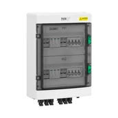 Pozostałe wyposażenie warsztatu - MSW Skrzynka przyłączeniowa z ochroną przeciwprzepięciową do systemu fotowoltaicznego typ 2 4 wejścia / 2 wyjścia 1000 V IP65 - miniaturka - grafika 1