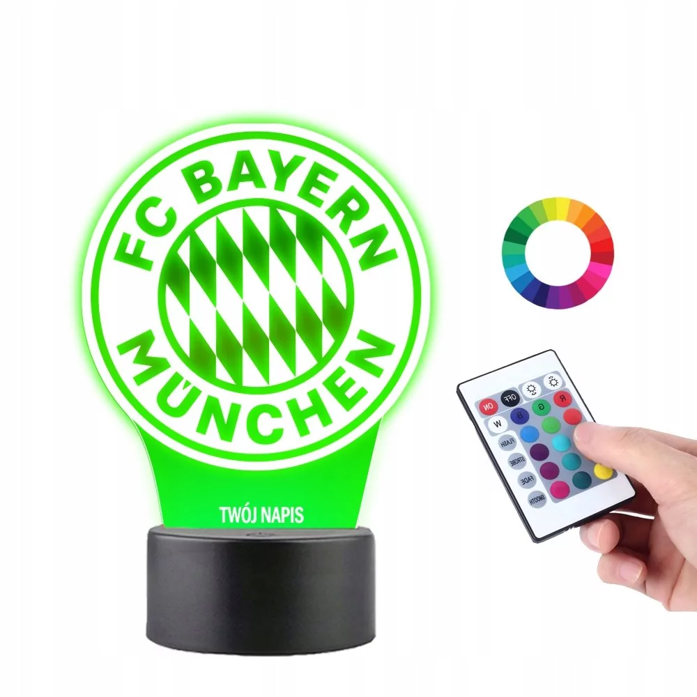 Lampka na Biurko Statuetka Led FC Bayern Munchen