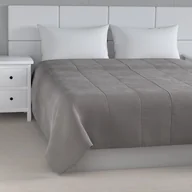 Narzuty - Dekoria Narzuta pikowana w pasy Velvet 260 x 240 cm gołębi szary szer.260 × dł.240 cm Velvet Narzuta pikowana w pasy Velvet 260 x 240 cm gołębi szary szer.260 × dł.240 cm Velvet - miniaturka - grafika 1