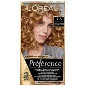 Farby do włosów i szampony koloryzujące - L'Oreal Paris Preference farba do włosów 7.3 Golden Blonde - miniaturka - grafika 1