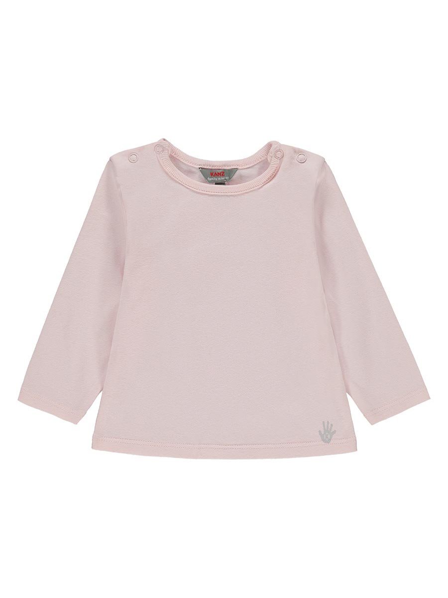 Dziewczęca różowa bluzka z długim rękawem Kanz r.62