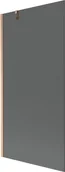 Parawany nawannowe - Mexen Next parawan nawannowy 1-skrzydłowy 90 x 150 cm, grafit, miedź szczotkowana - 895-090-000-00-40-65 - miniaturka - grafika 1