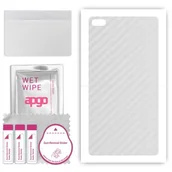 Akcesoria do tabletów i e-booków - Folia naklejka skórka strukturalna na TYŁ do Lenovo Tab 7 - Carbon Przezroczysty - apgo SKINS - miniaturka - grafika 1