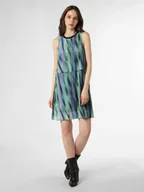 Sukienki - Armani Exchange Sukienka damska Kobiety wiskoza niebieski|zielony wzorzysty, 36 - miniaturka - grafika 1