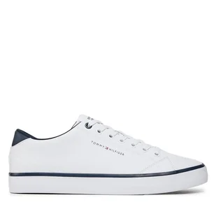 Sneakersy Tommy Hilfiger Th Hi Vulc Core Low Leather FM0FM05041 Biały - Sneakersy męskie - miniaturka - grafika 1