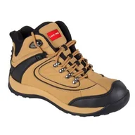 Obuwie robocze - Trzewiki nubukowe obuwie bezpieczne LAHTI PRO miodowo-czarne 45 - miniaturka - grafika 1