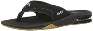 Klapki i japonki męskie - Reef Fanning japonki męskie, Czarny Black Silver Bls, 42 EU - miniaturka - grafika 1