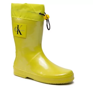 Kalosze damskie - Calvin Klein Kalosze JEANS - Rain Boot V3XC-80153-0083 S Yellow 200 - grafika 1