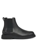Botki męskie - Calvin Klein Sztyblety Combat Ess Chelsea Boot Lth YM0YM01374 Czarny - miniaturka - grafika 1