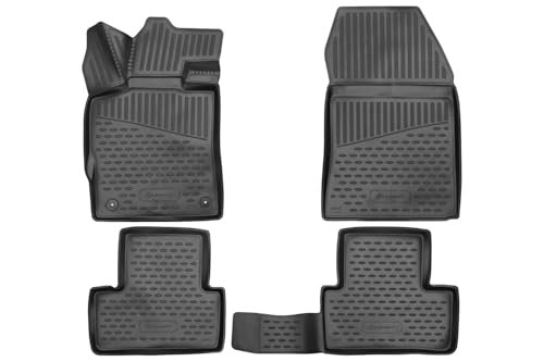 ELEMENT Zestaw dywaników gumowych do Opel Astra L, 2022-dziś, hatchback, w 100% dopasowane dywaniki samochodowe, wytrzymałe uniwersalne dywaniki samochodowe, gumowe dywaniki samochodowe, gumowe