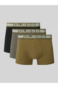Obcisłe bokserki z elastycznym paskiem z logo w zestawie 3 szt. model JOE - Guess - Majtki damskie - miniaturka - grafika 1