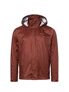 Marmot Meżczyzni PreCip Eco Jacket S22, Wodoodporna kurtka przeciwdeszczowa, oddychający płaszcz przeciwdeszczowy z kapturem, lekka wiatrówka hardshell na wędrówki, Whiskey Brown, XL - Płaszcze damskie - miniaturka - grafika 1