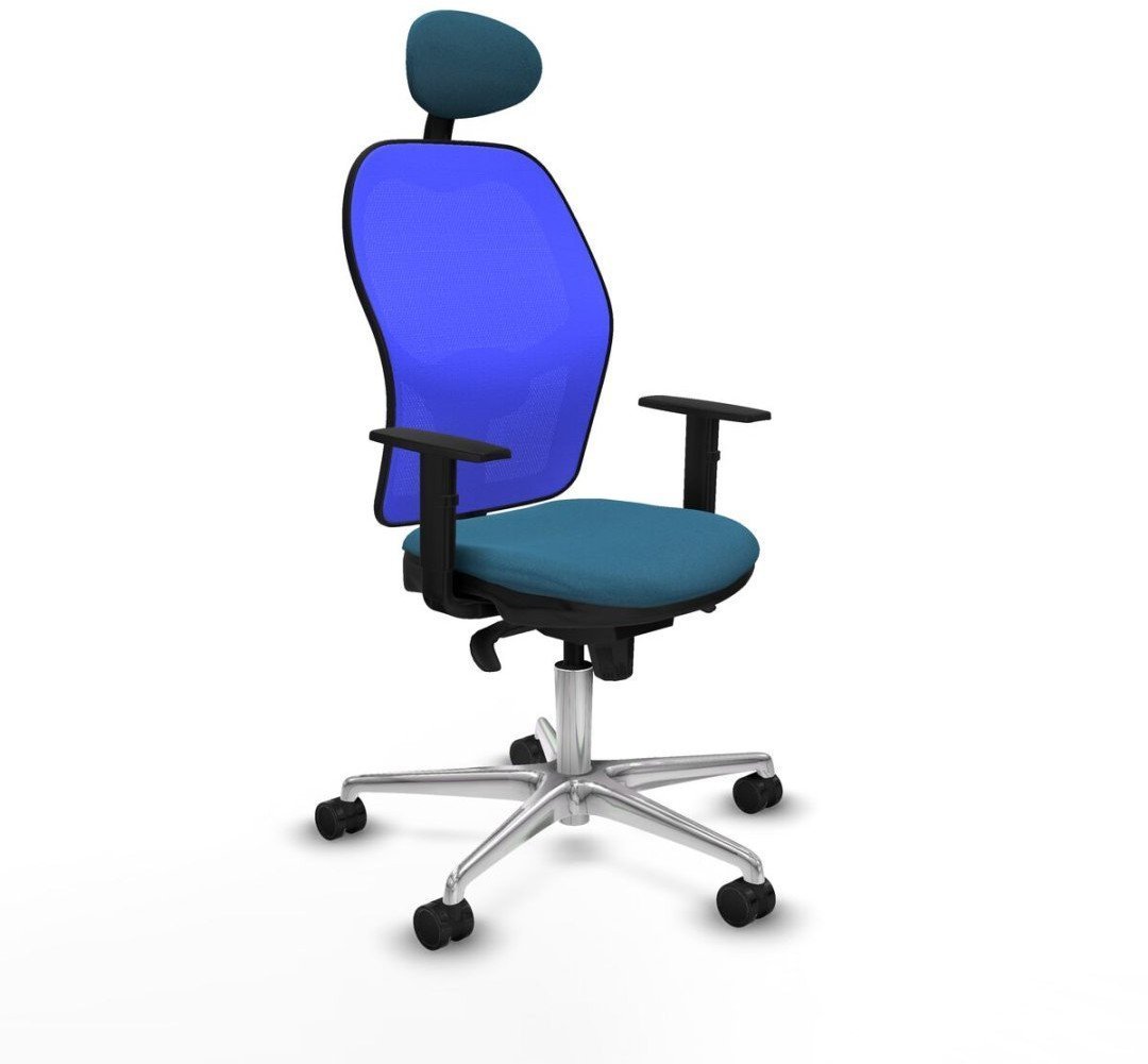 Krzesło Biurowe z Zagłówkiem Jorquera Piqueras y Crespo 1D086N1 Niebieski Zieleń naftowa