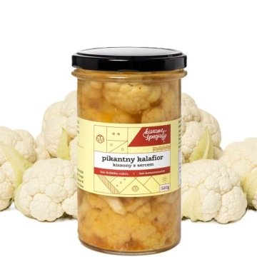 Kiszony Kalafior Pikantny 520g Przetwory Warzywne Kiszone Specjały