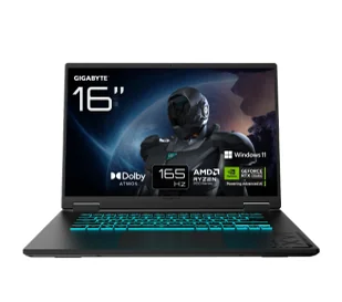 Gigabyte Gaming A16 3VHK3EE893SH 16" 165Hz R7 260 16GB RAM 512GB Dysk SSD RTX5060 DLSS4 Win11 Czarny - Laptopy - miniaturka - grafika 1