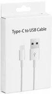 Kable USB - Kabel Z Usb Na Usb Typ-c Typ C Usb-c 1 Metr Biały - miniaturka - grafika 1