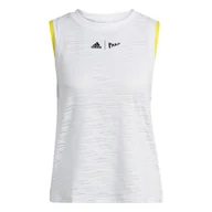 Koszulki sportowe damskie - Damski podkoszulek adidas  London Match Tank White L - miniaturka - grafika 1