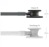 Urządzenia medyczne - Stetoskop Littmann Classic III 5873 Stetoskop internistyczny Smoke, przewód szary, lira smoke, trzonek szaro-fioletowy - miniaturka - grafika 1