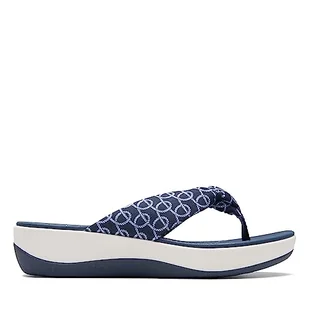 Clarks Arla Glison, Klapki Damskie, Drukowanie indygo, 38 EU - Klapki i japonki damskie - miniaturka - grafika 1