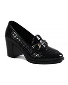 Mokasyny damskie - MOKASYNY RIEKER - 50101-00 BLACK - Rieker - miniaturka - grafika 1