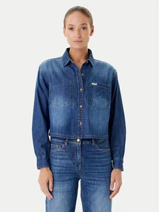 Guess Jeans Koszula jeansowa W5YH0D D5M8A Granatowy Regular Fit - Koszule damskie - miniaturka - grafika 1