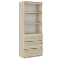 Regały - Duży REGAŁ KSIĄŻKI BIUROWY 3 SZUFLADY 3 Sonoma B-3 - miniaturka - grafika 1