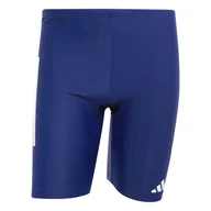 Kąpielówki męskie - Męskie Bokserki kąpielowe ADIDAS 3S BLD JAM JN6538 – Granatowy - miniaturka - grafika 1