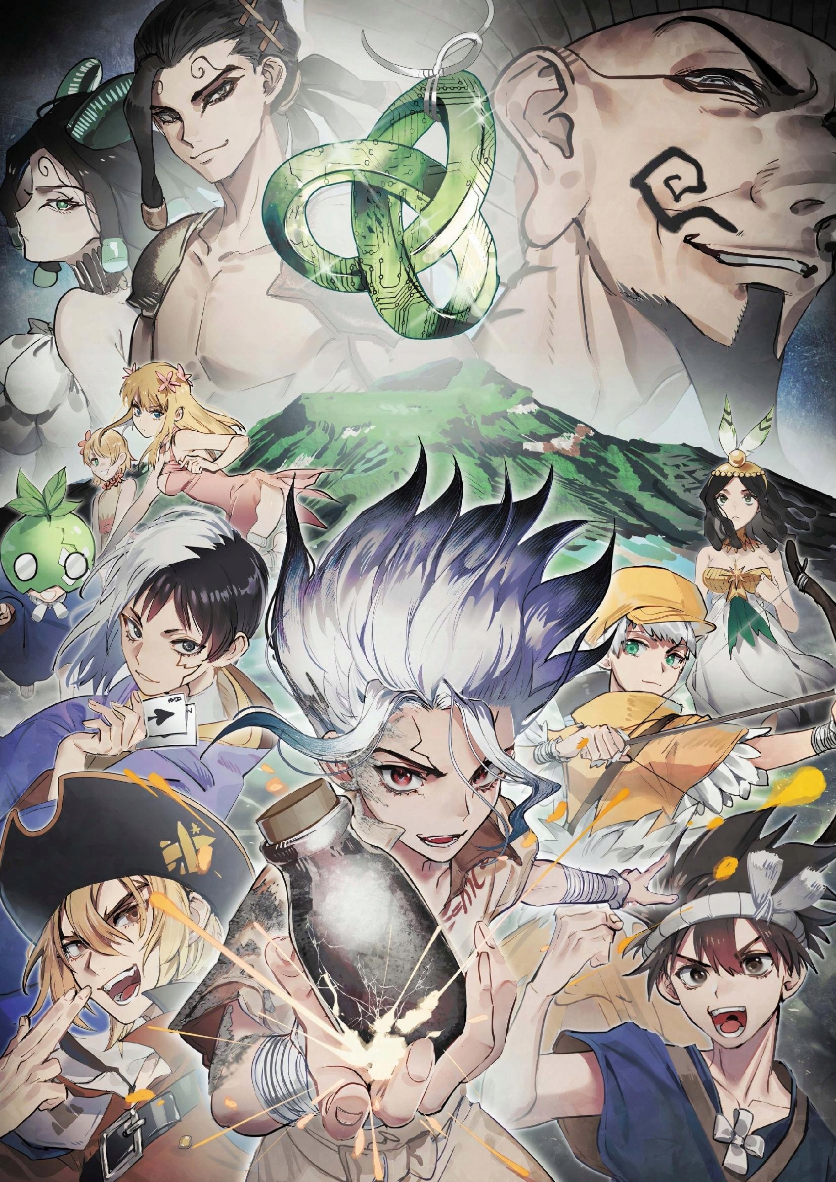 Plakat A1 anime manga Dr. Stone Dr Stone