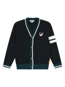 Swetry dla chłopców - Steiff Kardigan w kolorze czarnym - miniaturka - grafika 1