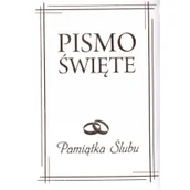 Religia i religioznawstwo - Pismo Święte w etui białe Pamiątka Ślubu - miniaturka - grafika 1