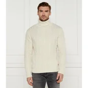 Swetry męskie - GUESS Golf EVANDER | Regular Fit | z dodatkiem wełny - miniaturka - grafika 1