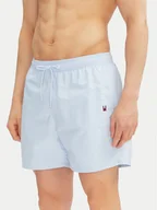 Kąpielówki męskie - Tommy Hilfiger Szorty kąpielowe UM0UM03258 Błękitny Regular Fit - miniaturka - grafika 1