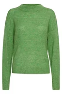 Swetry damskie - ICHI Sweter damski, 166138 / Kelly Green, M - miniaturka - grafika 1