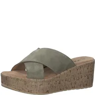 Moda i Uroda OUTLET - s.Oliver Damskie 5-27212-42 sandały przesuwne, Pistachio, 40 EU - miniaturka - grafika 1