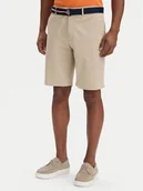 Spodenki męskie - Tommy Hilfiger Szorty materiałowe Denton MW0MW42349 Beżowy jasny Slim Fit - miniaturka - grafika 1