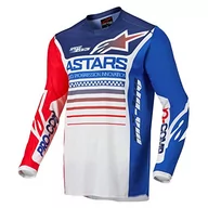 Odzież motocyklowa - Alpinestars Racer Compass Motocross Jersey biały/niebieski/czerwony XXL - miniaturka - grafika 1