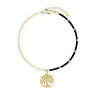 Bransoletki - Bransoletka Z Drzewkiem Szczęścia Srebro Pozłacane - miniaturka - grafika 1