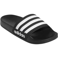 Buty dla chłopców - Kapcie dziecięce Adidas Adilette Shower K Rozmiar butów (UE): 33 / Kolor: czarny/biały - miniaturka - grafika 1