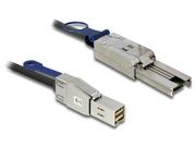 Kable komputerowe i do monitorów - Impakt KABEL SAS MINI HD SFF-8644->SFF-8088 2M DELOCK - miniaturka - grafika 1