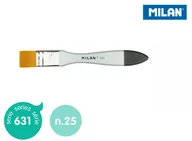 Przybory szkolne - MILAN Pędzel MILAN spalter Premium Synthetic seria 631 nr 25 blister - miniaturka - grafika 1