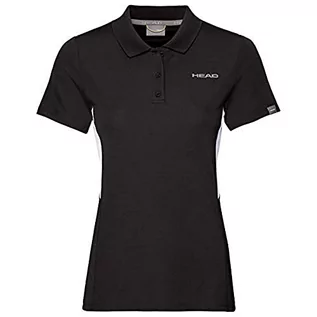 Koszulki i topy damskie - HEAD Damska koszulka polo Club Tech Polo W Polos czarny czarny M - grafika 1