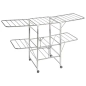 Suszarki na ubrania - Wenko Suszarka na pranie rozkładana MOBILE stal nierdzewna 86010500 - miniaturka - grafika 1