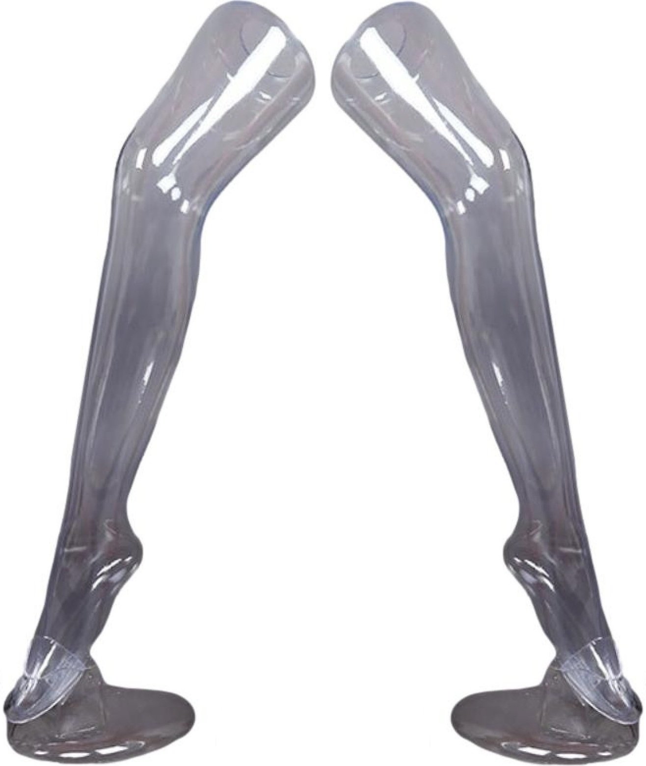 2 sztuki nogawek do prezentacji pończoch i skarpet, stojak na pończochy, ozdobna nogawka damska 74 cm ozdobna stopa ze stojakiem, manekin - noga o realistycznym kształcie, przezroczysta nogawka do skarpety