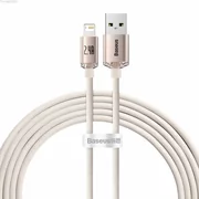 Baseus Crystal Shine Series kabel USB - Lightning 2,4A 20W 2m różowy CAJY001204