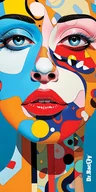 Ręczniki - Ręcznik szybkoschnący dwustronny Dr.Bacty XL 70x140 – Art woman - miniaturka - grafika 1